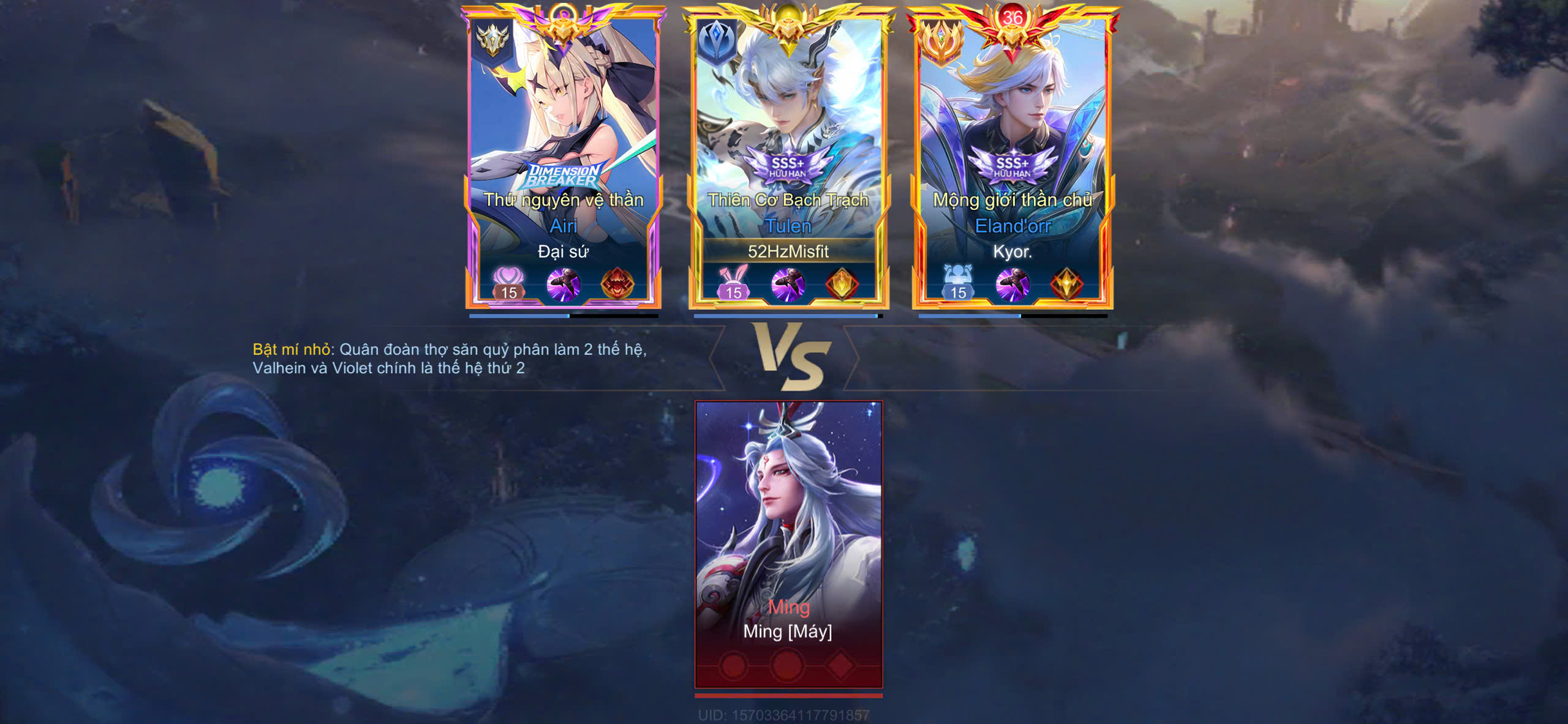 Tạo Ghép Trận 1vs1 đến 5vs5